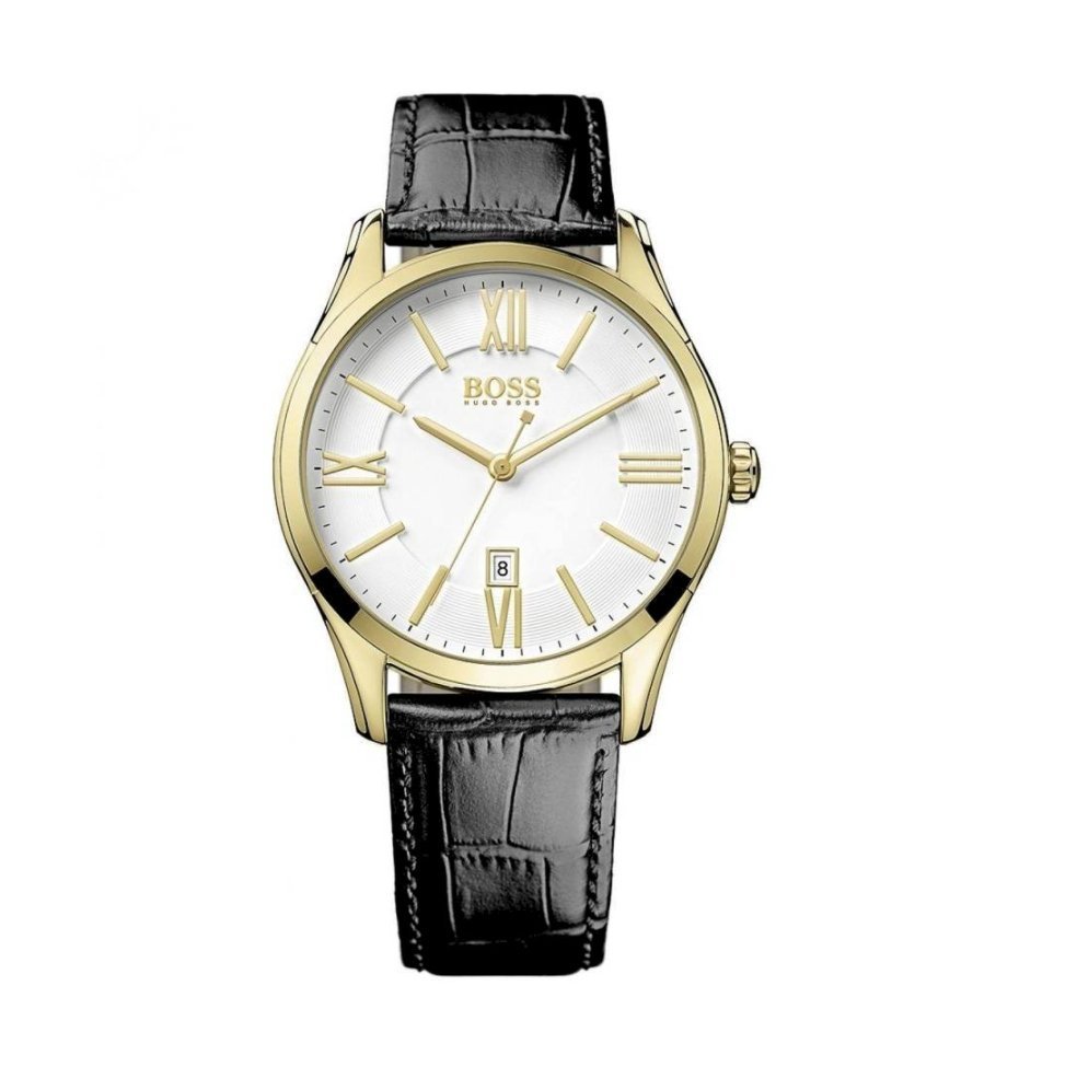 Hugo Boss Watch Classic Gold Plate White - HB1513020